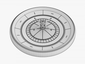 Casino Roulette Wheel 02 3D Model