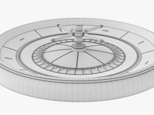 Casino Roulette Wheel 02 3D Model