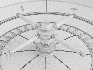 Casino Roulette Wheel 02 3D Model