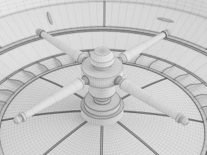 Casino Roulette Wheel 02 3D Model
