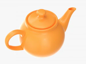 Ceramic Teapot 01 3D Model