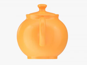 Ceramic Teapot 01 3D Model