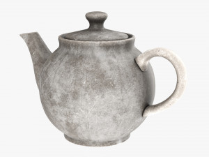 Ceramic Teapot 02 3D Model