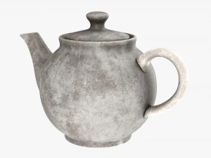 Ceramic Teapot 02 3D Model