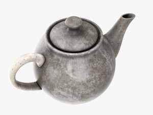 Ceramic Teapot 02 3D Model