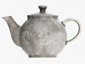 Ceramic Teapot 02 3D Model