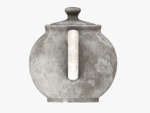 Ceramic Teapot 02 3D Model