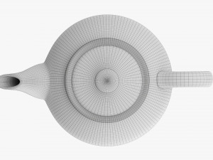 Ceramic Teapot 02 3D Model