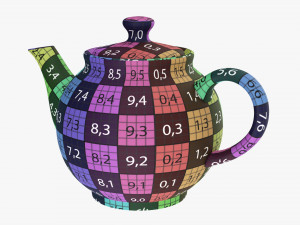 Ceramic Teapot 02 3D Model