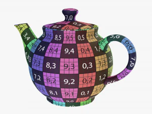 Ceramic Teapot 02 3D Model