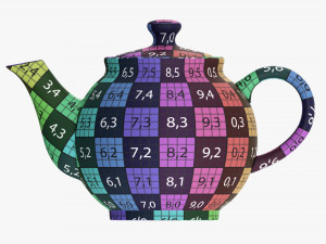 Ceramic Teapot 02 3D Model