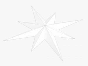 Christmas Gold Star 3D Model