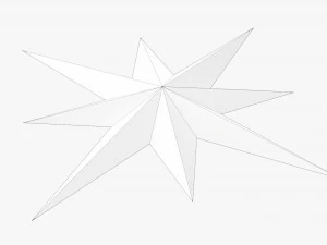 Christmas Gold Star 3D Model