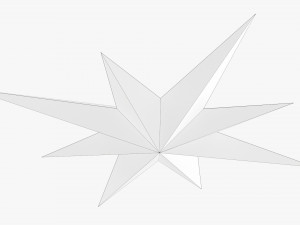 Christmas Gold Star 3D Model