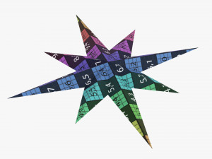 Christmas Gold Star 3D Model