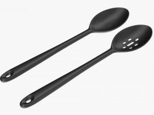 Cooking Spoon 2-Piece Set 3D Model