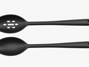 Cooking Spoon 2-Piece Set 3D Model