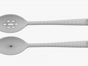 Cooking Spoon 2-Piece Set 3D Model