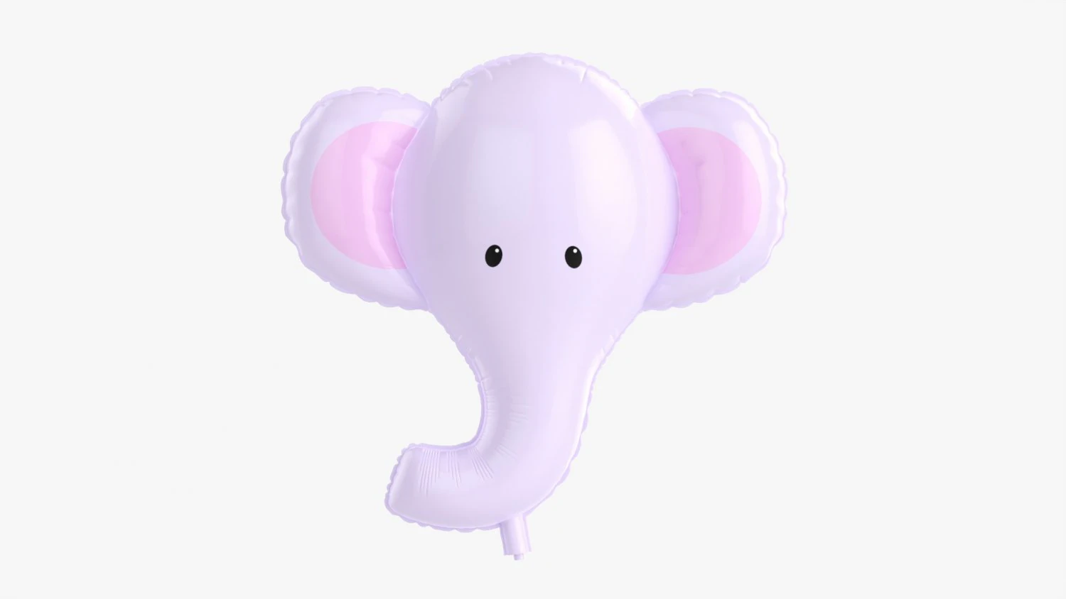 Decoration Foil Balloon 10 Elephant 3D Model .c4d .max .obj .3ds .fbx .stl .blend 