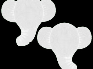 Decoration Foil Balloon 10 Elephant Model 3D
