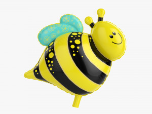 Decoration Foil Balloon 11 Bee 3D Model