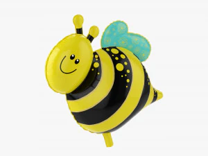 Decoration Foil Balloon 11 Bee 3D Model