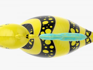 Decoration Foil Balloon 11 Bee 3D Model