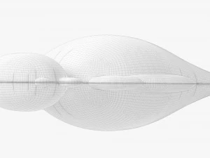 Decoration Foil Balloon 11 Bee 3D Model