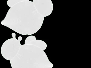Decoration Foil Balloon 11 Bee 3D Model