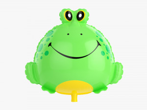 Decoration Foil Balloon 12 Frog 3D Model