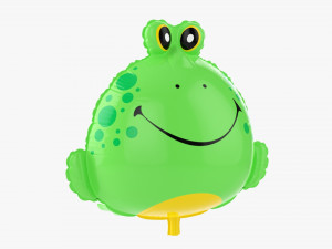 Decoration Foil Balloon 12 Frog 3D 모델