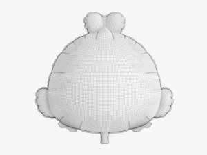 Decoration Foil Balloon 12 Frog 3D Model