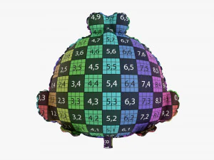 Decoration Foil Balloon 12 Frog 3D Model