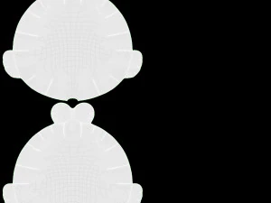 Decoration Foil Balloon 12 Frog 3D Model