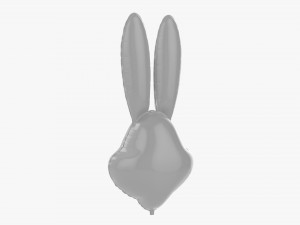 Decoration Foil Balloon 14 Rabbit 3D 模型