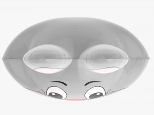 Decoration Foil Balloon 14 Rabbit 3D Model