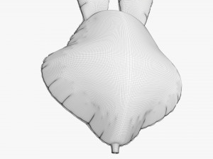 Decoration Foil Balloon 14 Rabbit 3D 模型
