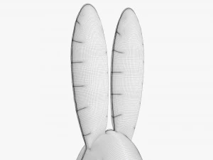 Decoration Foil Balloon 14 Rabbit 3D Model