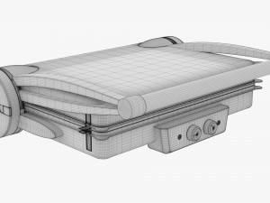 Electric Tabletop Grill Close 3D Model