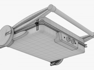Electric Tabletop Grill Close 3D Model