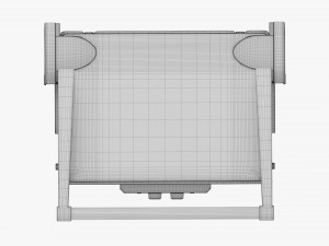 Electric Tabletop Grill Close 3D Model