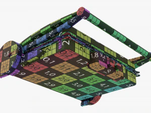 Grelha el&eacute;trica de mesa fechada Modelo 3D