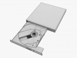 External Dvd Usb Drive 3D Model
