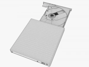 External Dvd Usb Drive 3D Model