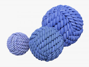 Fabric Balls Decoration 3D Model