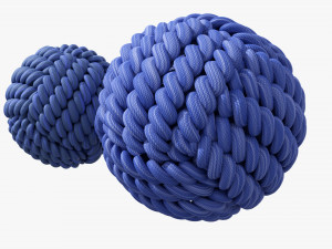 Fabric Balls Decoration 3D Model