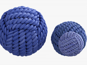 Fabric Balls Decoration 3D Model