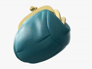 Female Coin Purse Open 3D Model