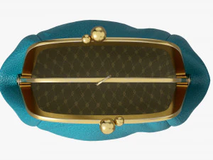 Female Coin Purse Open 3D Model
