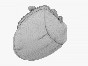 Female Coin Purse Open 3Dモデル